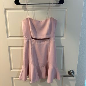Small pink mini dress, only worn once for homecoming